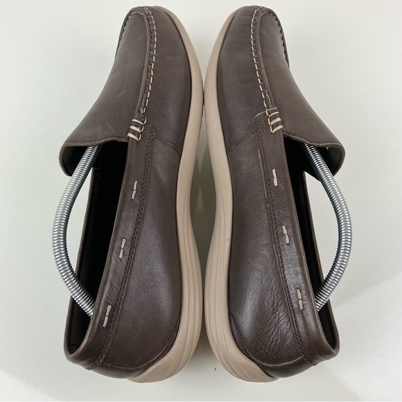 Cole Haan Men’s Size 12.0 M Motogrand Brown Leather Slip On Driving Loafers main image 6